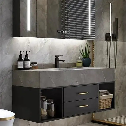 Practical Bathroom Lacquer European Vanity Bath Cabinets