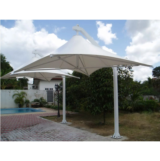 Fabric Tent Shade Shed Tensile Membrane Structure For Landscape
