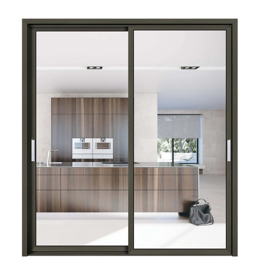 Top Quality Villa House Thermal Break Aluminium  Glass Doors Casement with Screen Doors