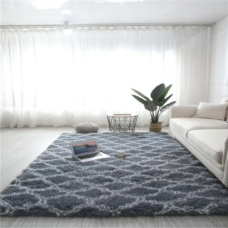 Soft Indoor Large Modern Area Rugs Shaggy Patterned Fluffy Carpets Suitable for Living Room and Bedroom