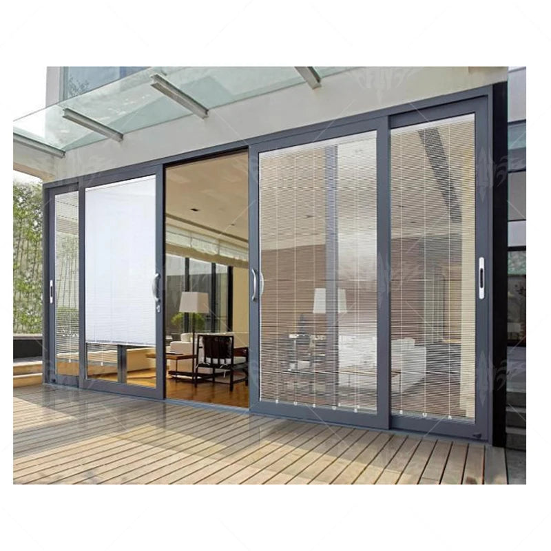 Big balcony heavy duty villa double glazed sliding door system aluminium sliding glass doors