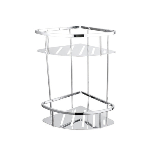 Bathroom 304SS Triangle Double Levels Basket S1073