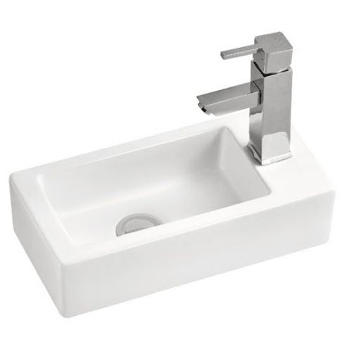 Bathroom Ceramic White Wall hang Basin HY-3053L&R