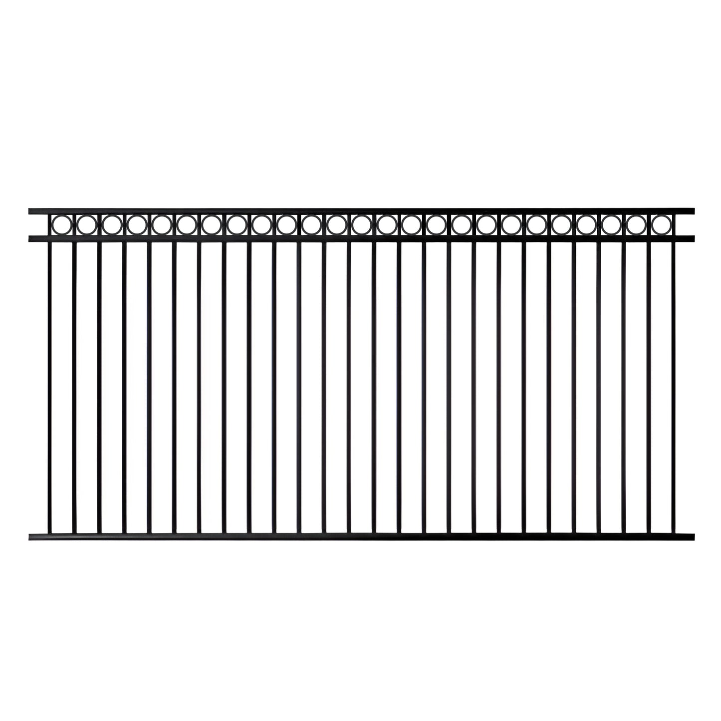 Aluminium Fence Ring Top 2400x1200mm