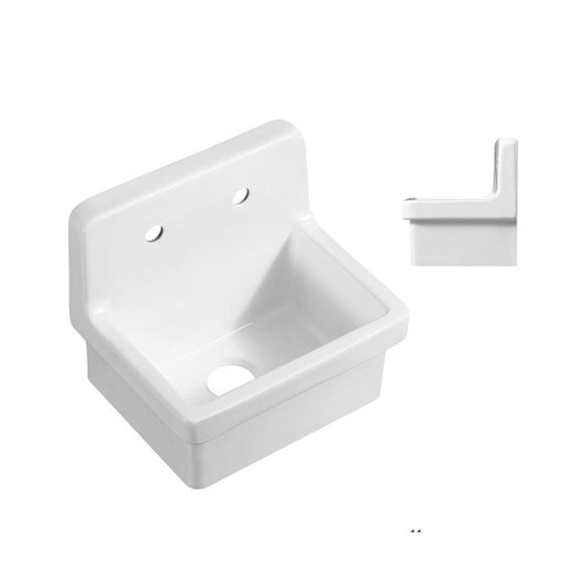 Kitchen wall face mounted ceramic sink F62116