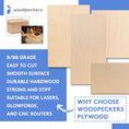 Load image into Gallery viewer, 1/4 x 12 x 24 Plywood Pack of 6 timber board
