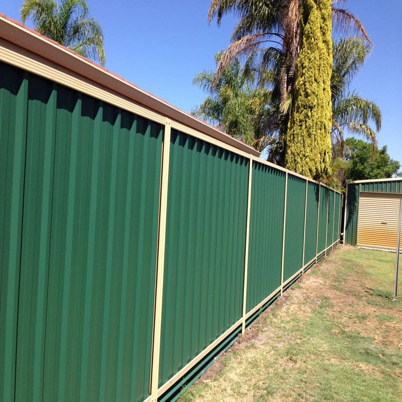 Australian Metal Steel Colour Colorbond Fence.