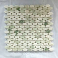 Load image into Gallery viewer, High Quality Carrara White Stone Mosaics Honed Kitchen Backsplash Bathroom Wall Tile Washroom Hexagon Mosaic
