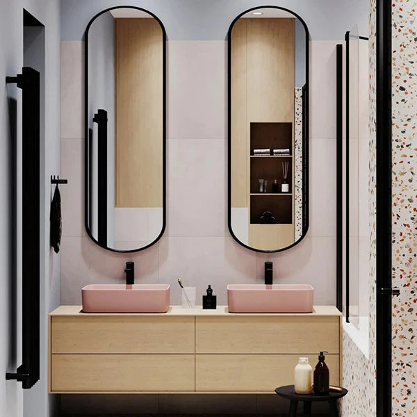 Design Hotel Bathroom Mirror Guangzhou Bathroom Vanity Vanity Combo LED Touch Illuminate Mirror