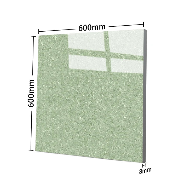 High Quality Good Price 600x600 Bright Green Glazed Glossy Polished Porcelain Carpet Tiles