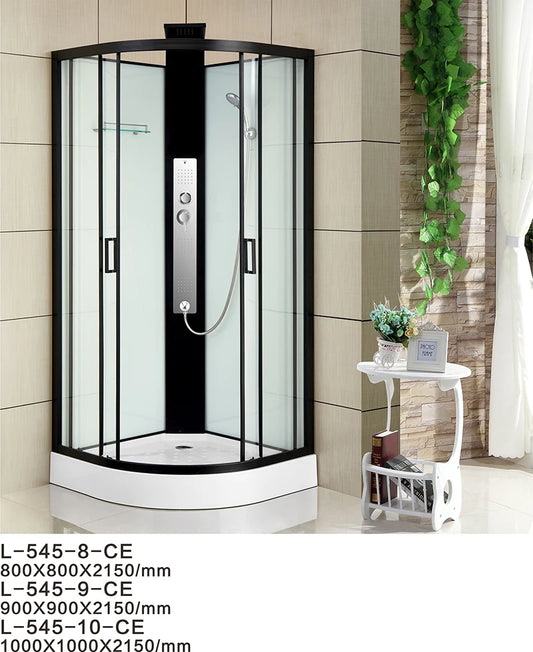IDEAQTE Walk In Panel Shower  Room Glass Door 6mm 8mm 10mm 12mm Framed Bath Screen Shower Enclosure Shower cabin