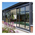 Load image into Gallery viewer, Big balcony heavy duty villa double glazed sliding door system aluminium sliding glass doors
