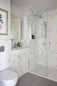 將圖片載入到圖庫檢視器中， 3/8 thk shower doors clear toughened building frameless tempered bathtub shower glass
