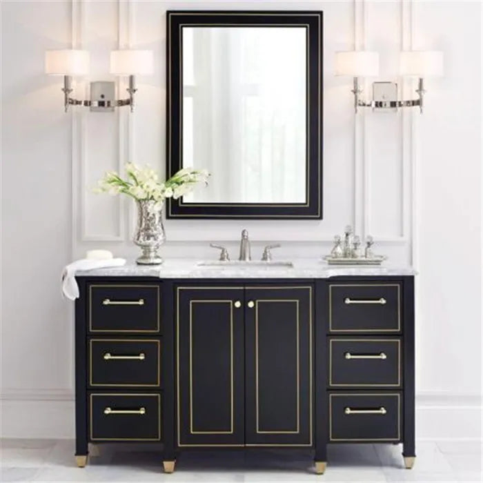 Shaker style Wooden Furniture 48 42 In nordic Bathroom Basin Vanity slate vanity top with under mount sink bath cabinet