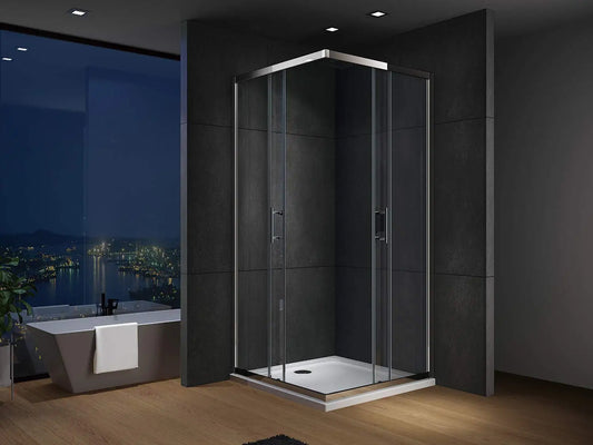 Comfortable Health Polished Shower Room Tempered Glass Shower Doors with Seal Strip for Bathroom Bath