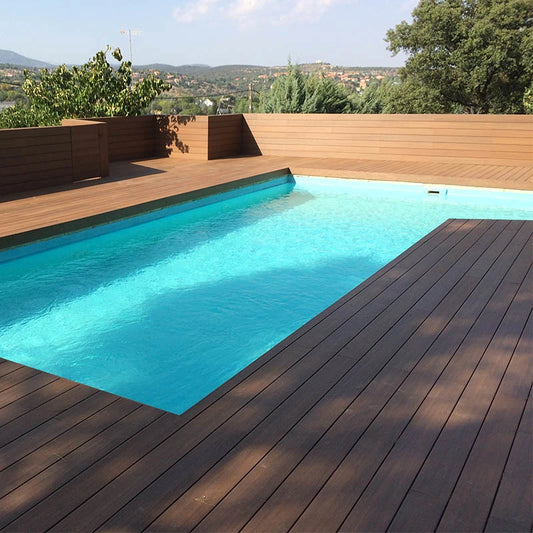 泳池熱銷木地板木塑複合木塑地板