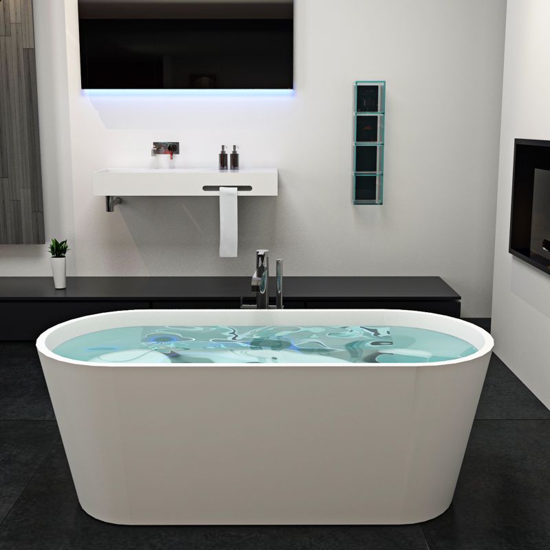 淋浴水印啞白石浴缸 BS-8604
