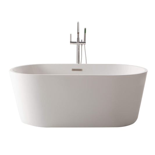 衛浴圓形白色獨立浴缸 BA-8202B
