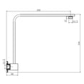 Load image into Gallery viewer, Bathroom Accessories Brass Square Shower Arm 210350
