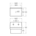 Load image into Gallery viewer, Kitchen wall face mounted ceramic sink F62116
